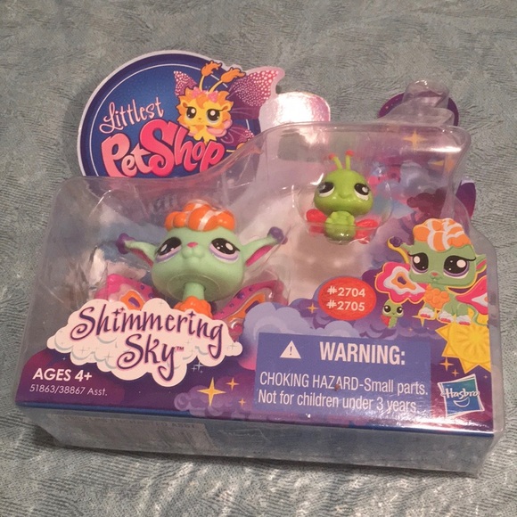 Littlest PetShop Fairies NEW Sunscape Fairy #2704 Ladybug #2705 Shimmering Sky - Picture 9 of 10